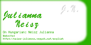 julianna neisz business card